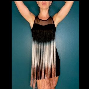 Full Fringe Ombré dress